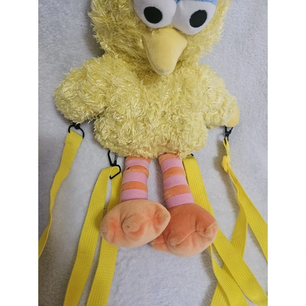 Sesame Street Big Bird Backpack Miniso 2019 Plush Yellow Rare Bag